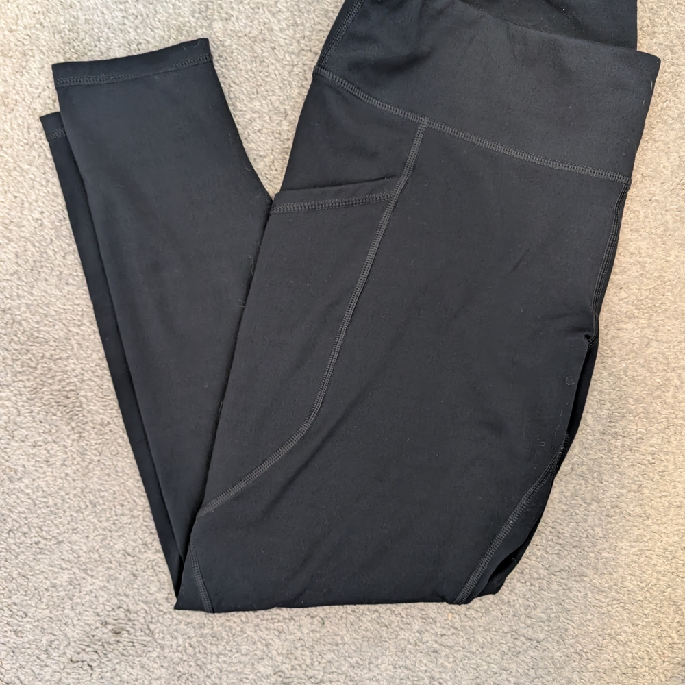 Black Leggings with Pink Oregon Ducks Logo - Picture 6 of 12